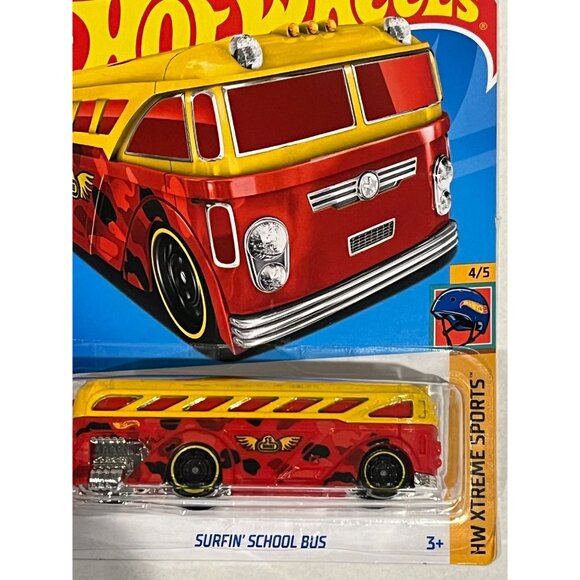 Hot Wheels Surfin' School Bus Extreme Sports 2021 4/5 Diecast Car 1:64 - Picture 4 of 9